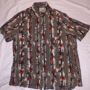 Tasso Elba Island Men’s Floral Vacation Shirt XL